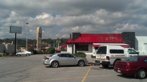 Is that the food purveyor's truck?