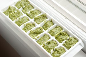 Freeze like this for metered portions