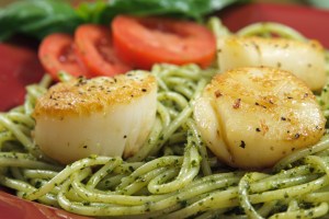 Coat shrimp or serve seafood with pasta