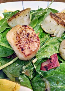 A seafood version with scallops